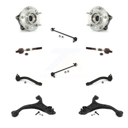 Bearing Lower Control Arm Outer Inner Tie Rod Link Front Kit (10Pc) For Hyundai
