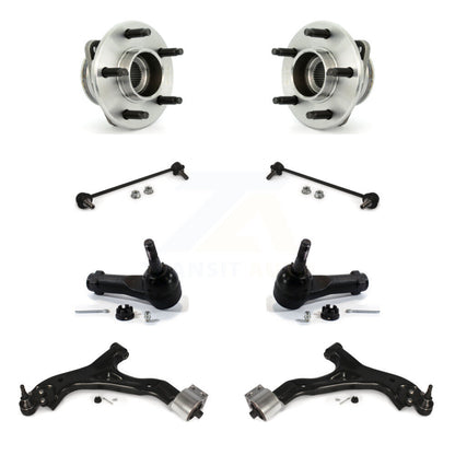 Hub Bearing Lower Control Arm Outer Tie Rod Link Front Kit (8Pc) For Saturn Vue