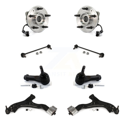 Hub Bearing Lower Control Arm Outer Tie Rod & Link Front Kit (8Pc) For Chevrolet