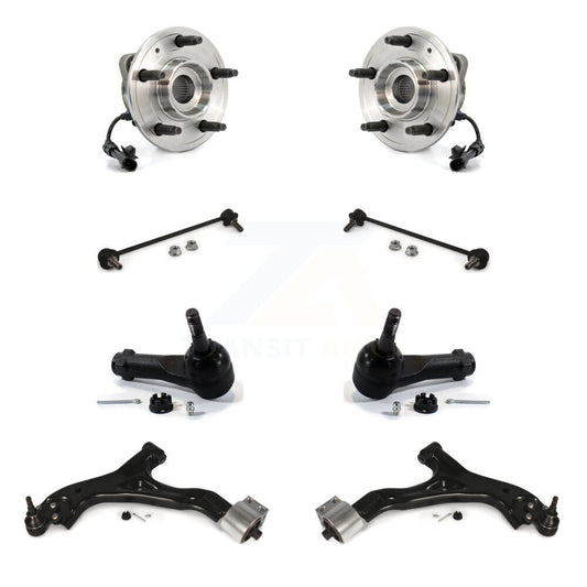 Hub Bearing Lower Control Arm Outer Tie Rod & Link Front Kit (8Pc) For Chevrolet