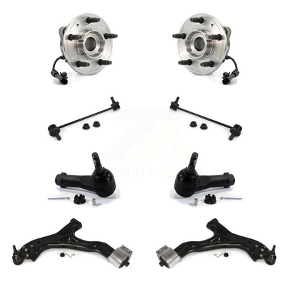 Hub Bearing Lower Control Arm Outer Tie Rod Link Front Kit For Chevrolet Equinox
