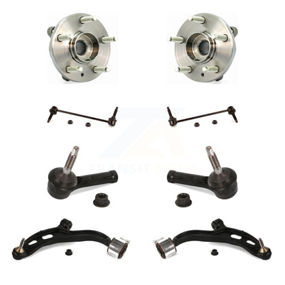 Bearing Lower Control Arm Outer Tie Rod & Link Front Kit (8Pc) For Ford Flex MKT