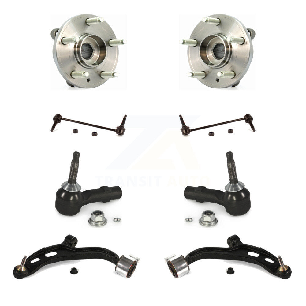 Bearing Lower Control Arm Outer Tie Rod & Link Front Kit (8Pc) For Ford Flex MKT