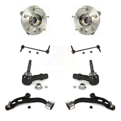 Bearing Lower Control Arm Outer Tie Rod & Link Front Kit (8Pc) For Ford Flex MKT