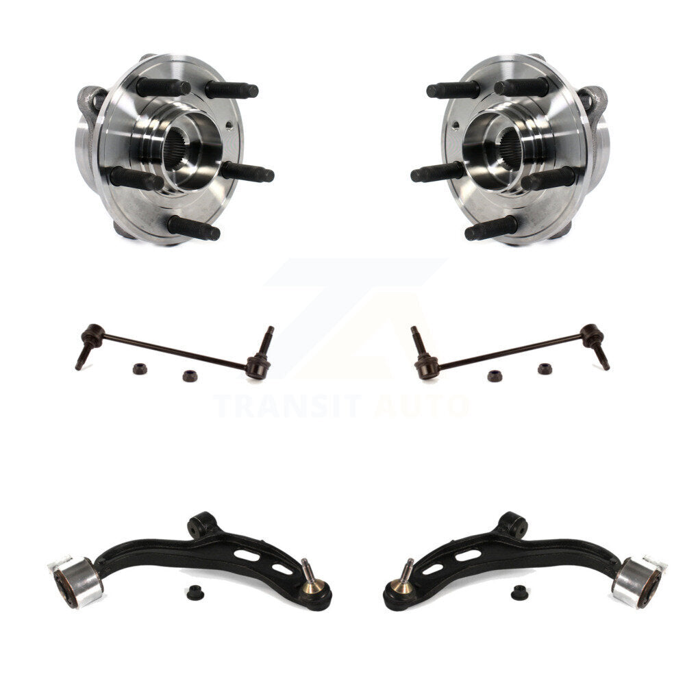 Hub Bearing Lower Control Arm Link Front Kit (6Pc) For Ford Taurus Police Sedan