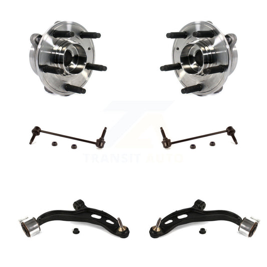 Hub Bearing Lower Control Arm Link Front Kit (6Pc) For Ford Taurus Police Sedan