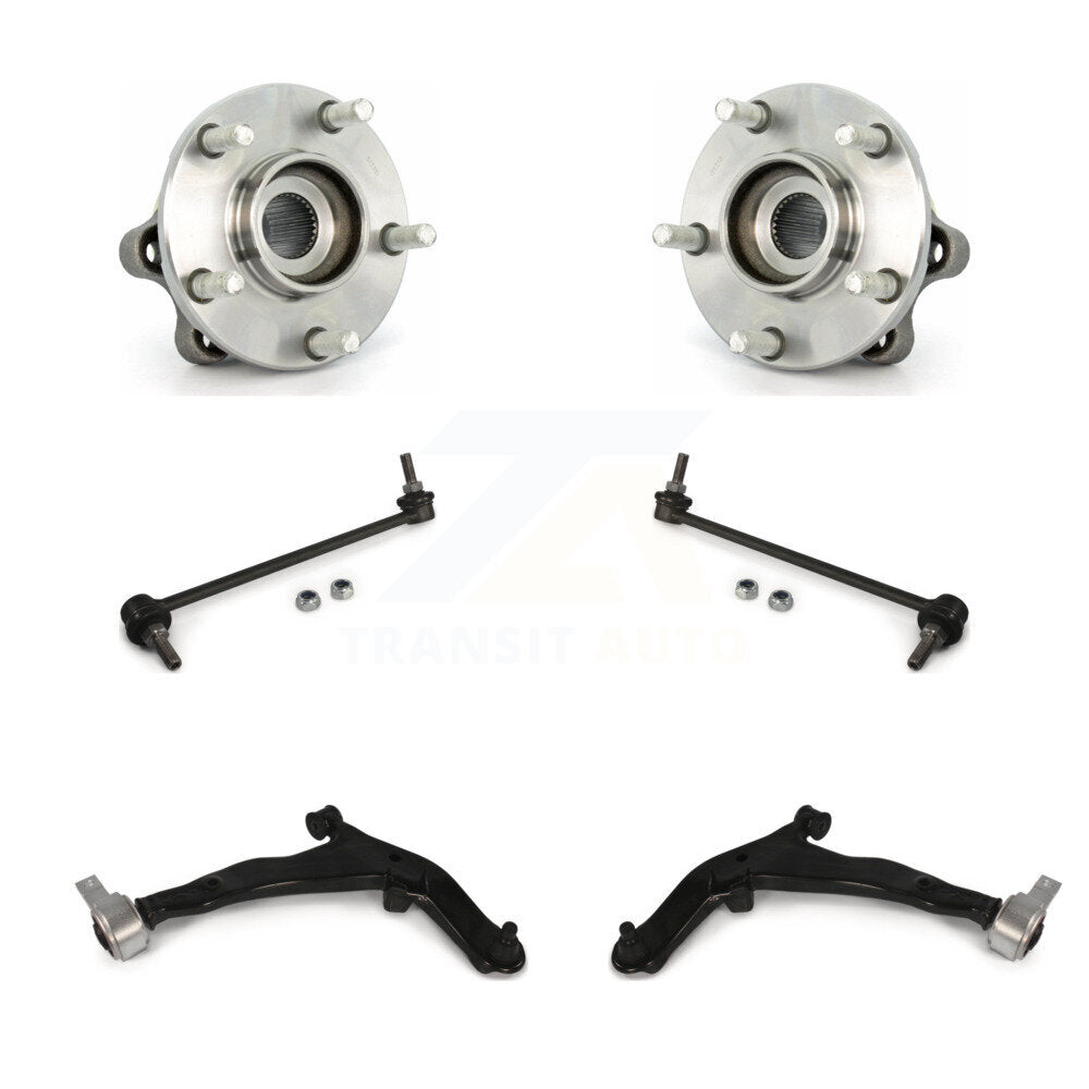 Hub Bearing Lower Control Arm & Link Front Kit (6Pc) For 2003-2007 Nissan Murano