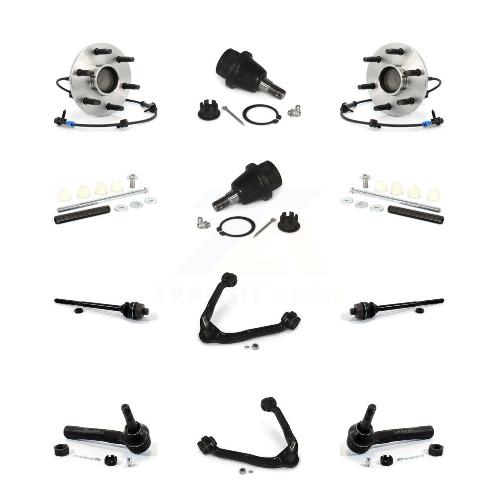 Upper Arm Lower Ball Joint Outer Inner Tie Rod Link Front Kit (12Pc) For GMC XL