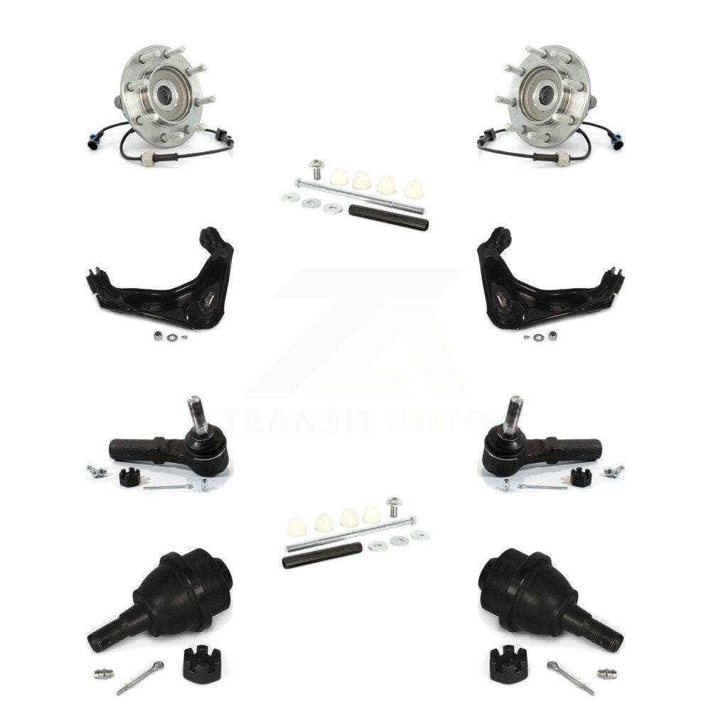 Bearing Upper Control Arm Lower Ball Joint Outer Tie Rod Link Front Kit For GMC