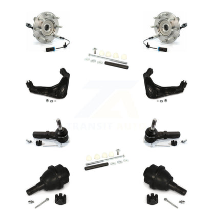 Bearing Upper Arm Lower Ball Joint Outer Tie Rod & Link Front Kit (10Pc) For GMC