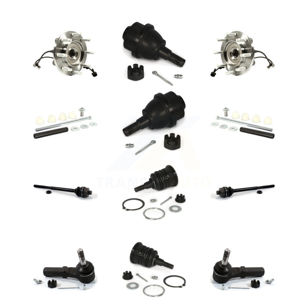 Bearing Upper Lower Ball Joint Outer Inner Tie Rod Link Front Kit (12Pc) For GMC