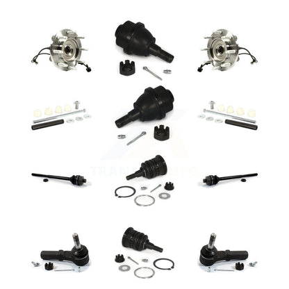 Bearing Upper Lower Ball Joint Outer Inner Tie Rod Link Front Kit (12Pc) For GMC