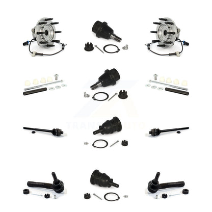 Bearing Upper Lower Ball Joint Outer Inner Tie Rod Link Front Kit (12Pc) For GMC