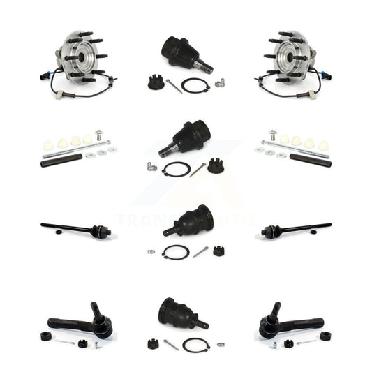 Bearing Upper Lower Ball Joint Outer Inner Tie Rod Link Front Kit (12Pc) For GMC