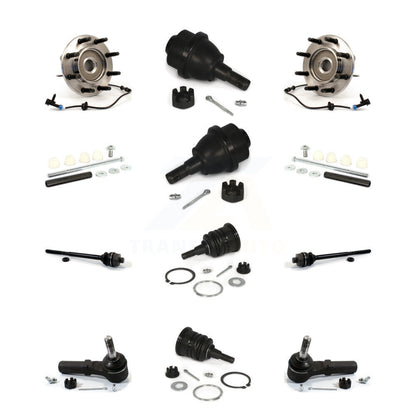Bearing Upper Lower Ball Joint Outer Inner Tie Rod Link Front Kit (12Pc) For GMC