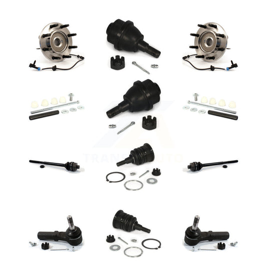 Bearing Upper Lower Ball Joint Outer Inner Tie Rod Link Front Kit (12Pc) For GMC