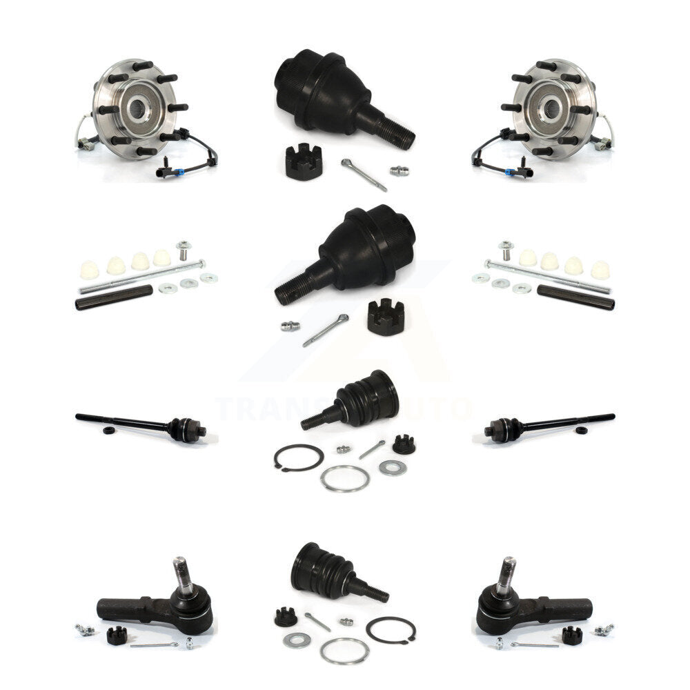 Bearing Upper Lower Ball Joint Outer Inner Tie Rod Link Front Kit (12Pc) For GMC