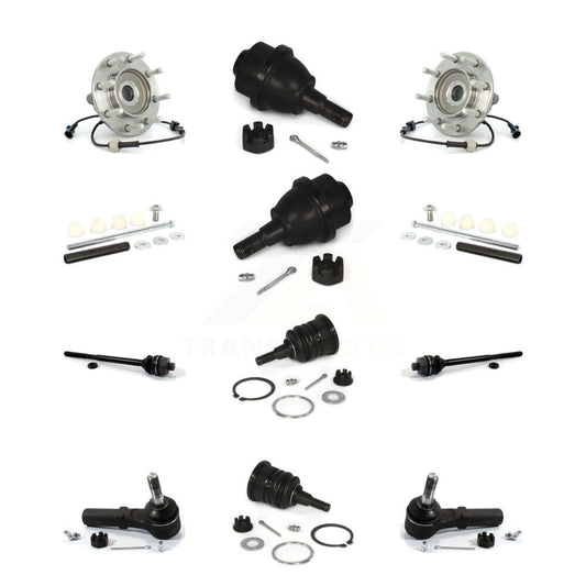 Bearing Upper Lower Ball Joint Outer Inner Tie Rod Link Front Kit (12Pc) For GMC