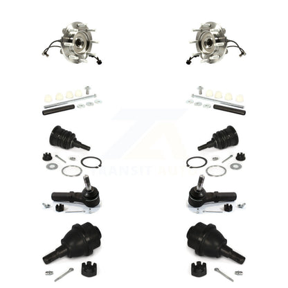 Bearing Upper Lower Ball Joint Outer Tie Rod Link Front Kit (10Pc) For GMC 2500