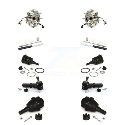 Bearing Upper Lower Ball Joint Outer Tie Rod Link Front Kit (10Pc) For GMC 2500