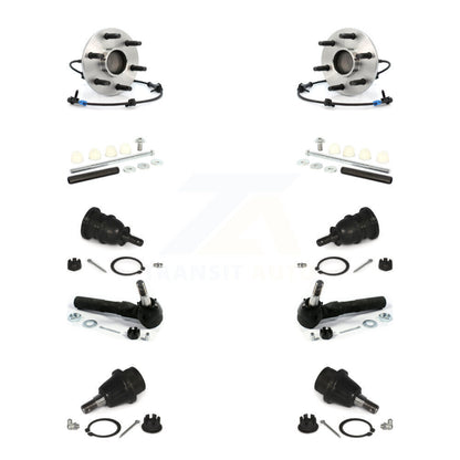 Bearing Upper Lower Ball Joint Outer Tie Rod Link Front Kit (10Pc) For Chevrolet