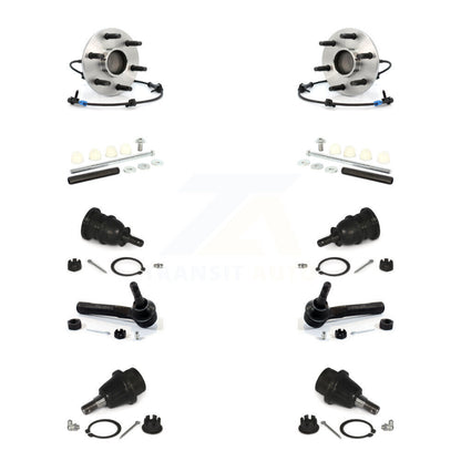 Bearing Upper Lower Ball Joint Outer Tie Rod Link Front Kit (10Pc) For Chevrolet