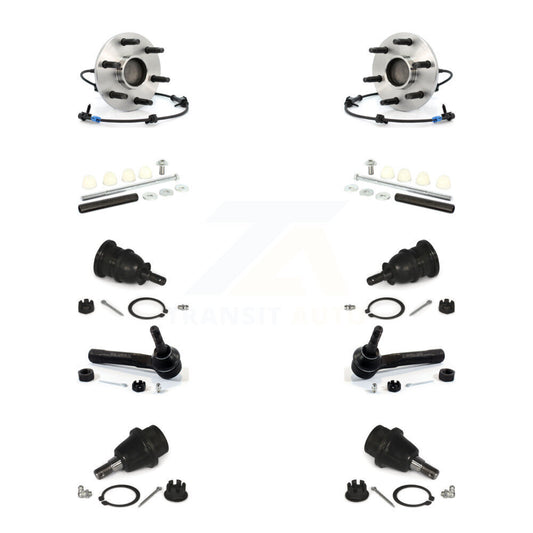 Bearing Upper Lower Ball Joint Outer Tie Rod Link Front Kit (10Pc) For Chevrolet