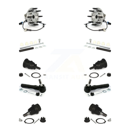 Bearing Upper Lower Ball Joint Outer Tie Rod Link Front Kit (10Pc) For Chevrolet