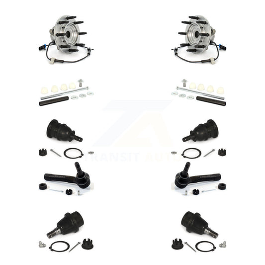 Bearing Upper Lower Ball Joint Outer Tie Rod Link Front Kit (10Pc) For Chevrolet
