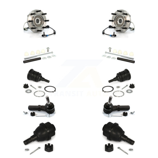 Bearing Upper Lower Ball Joint Outer Tie Rod Link Front Kit (10Pc) For Chevrolet
