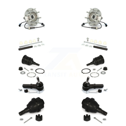 Bearing Upper Lower Ball Joint Outer Tie Rod Link Front Kit (10Pc) For Chevrolet