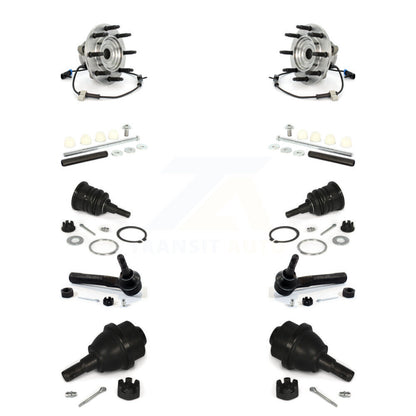 Bearing Upper Lower Ball Joint Outer Tie Rod Link Front Kit (10Pc) For Chevrolet