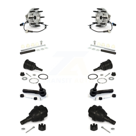 Bearing Upper Lower Ball Joint Outer Tie Rod Link Front Kit (10Pc) For Chevrolet