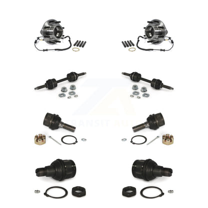 Hub Bearing Upper Lower Ball Joint Link Front Kit For Ford F-350 Super Duty 4WD
