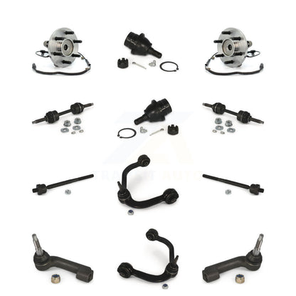 Hub Upper Control Arm Lower Ball Joint Outer Inner Tie Rod & Link Front Kit For