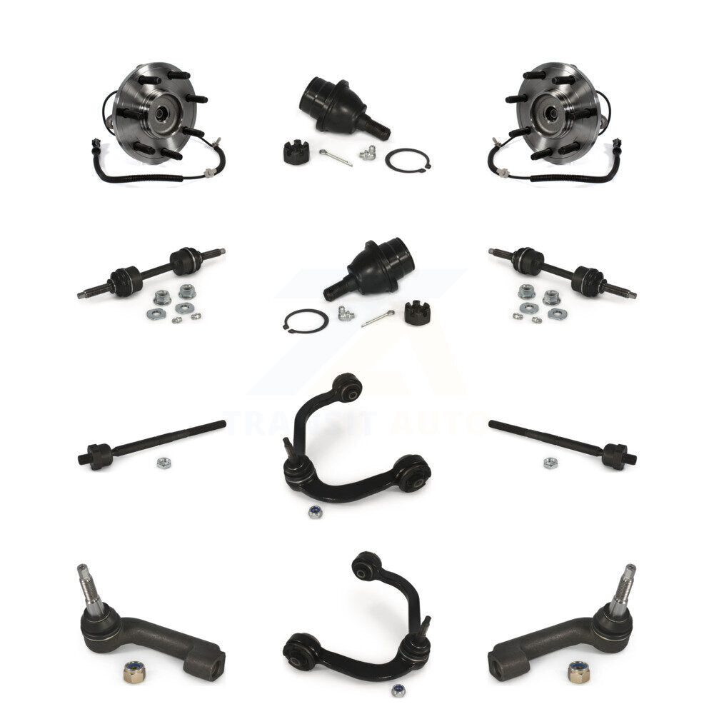 Hub Upper Control Arm Lower Ball Joint Outer Inner Tie Rod & Link Front Kit For