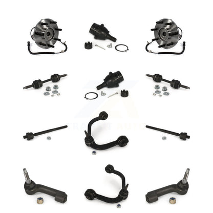 Hub Upper Control Arm Lower Ball Joint Outer Inner Tie Rod & Link Front Kit For