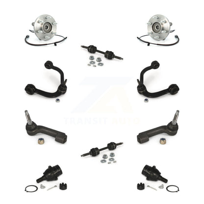Hub Bearing Upper Control Arm Lower Ball Joint Outer Tie Rod Link Front Kit For
