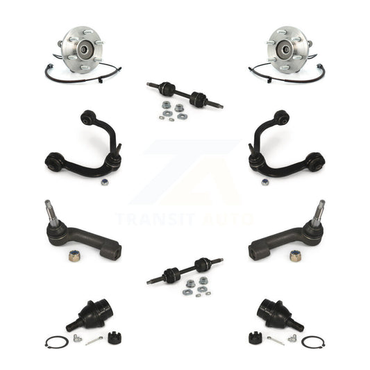 Hub Bearing Upper Control Arm Lower Ball Joint Outer Tie Rod Link Front Kit For