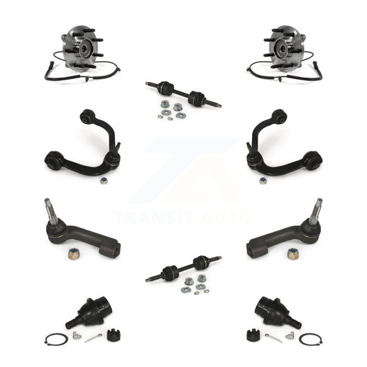 Hub Bearing Upper Control Arm Lower Ball Joint Outer Tie Rod Link Front Kit For