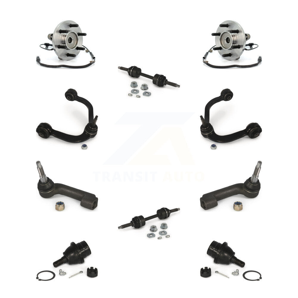 Hub Bearing Upper Control Arm Lower Ball Joint Outer Tie Rod Link Front Kit For
