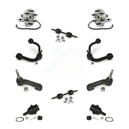 Hub Bearing Upper Control Arm Lower Ball Joint Outer Tie Rod Link Front Kit For