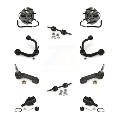 Hub Bearing Upper Control Arm Lower Ball Joint Outer Tie Rod Link Front Kit For