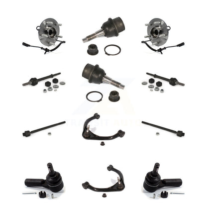 Hub Upper Control Arm Lower Ball Joint Outer Inner Tie Rod & Link Front Kit For
