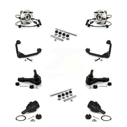Bearing Upper Arm Lower Ball Joint Outer Tie Rod Link Front Kit (10Pc) For Ford
