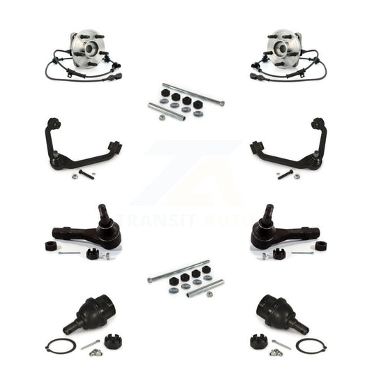 Bearing Upper Arm Lower Ball Joint Outer Tie Rod Link Front Kit (10Pc) For Ford