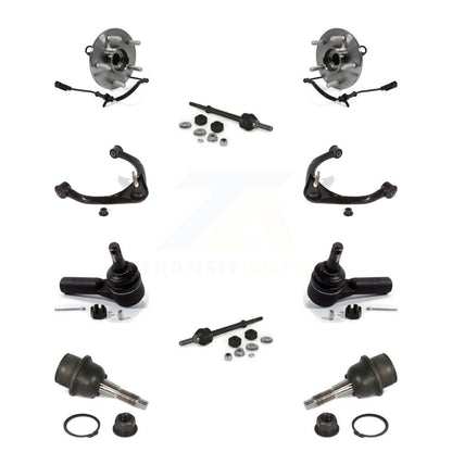 Hub Bearing Upper Control Arm Lower Ball Joint Outer Tie Rod Link Front Kit For
