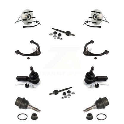 Hub Bearing Upper Control Arm Lower Ball Joint Outer Tie Rod Link Front Kit For