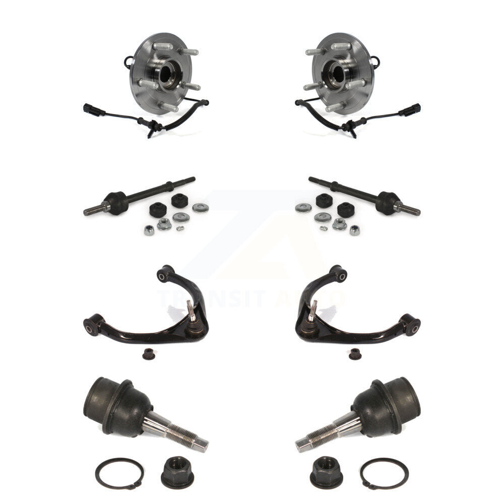 Bearing Lower Ball Joint Upper Control Arm Link Front Kit (8Pc) For Ram 1500 4WD