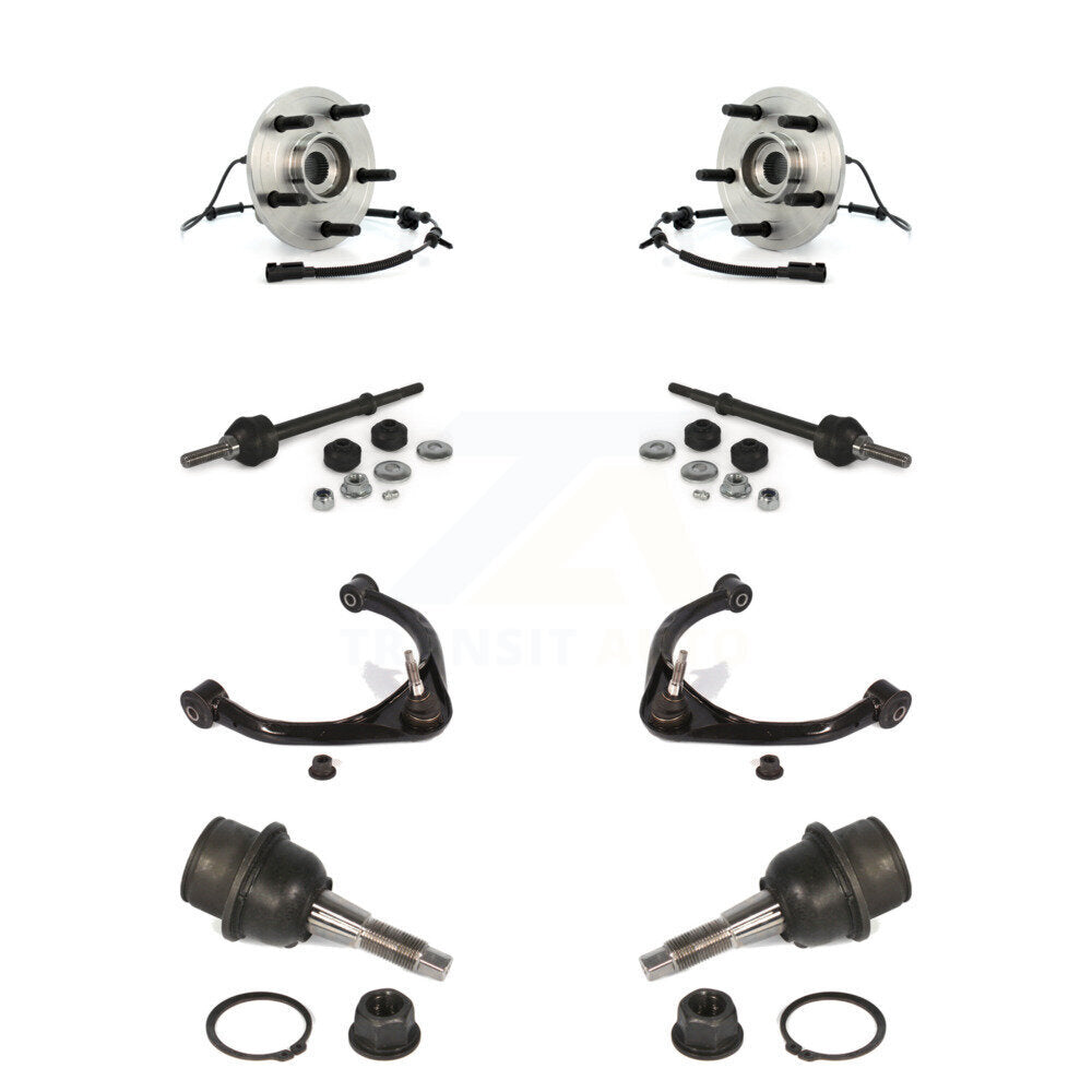 Hub Bearing Lower Ball Joint Upper Arm & Link Front Kit (8Pc) For Dodge Ram 1500